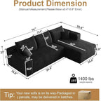 AUGOP 96" Sectional Couches for Living Room Modern Modular Sofa - Image 2