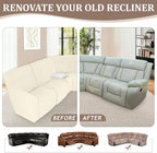 ALIECOM 100% Waterproof Recliner Sectional Couch Covers L Shape Stretch Corner - Image 7
