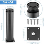 8 Inch Metal Furniture Legs Stainless Steel Adjustable Legs Black Metal Legs - Image 4