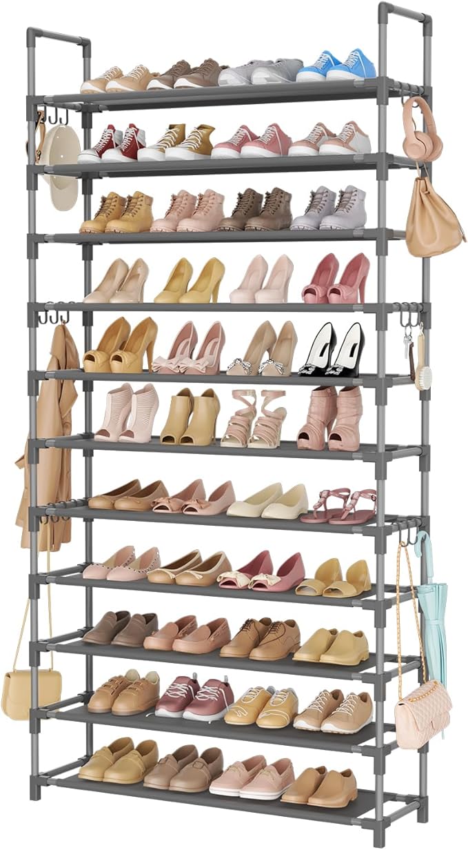 LANTEFUL 11 Tiers Tall Shoe Rack Holds 55 Pairs of Shoes by LANTEFULforTidyingHouse