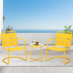MELLCOM 3 Piece Patio Set, Small Patio Furniture Set by MELLCOM