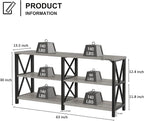 LVB Industrial Entryway Table, Farmhouse Rustic Console Table Behind Couch - Image 2