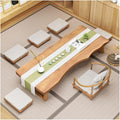 Japanese Floor Table -Vintage Solid Wood Tatami Table, Low Rectangular Tea Table by Unknown