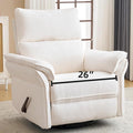 Oversized Recliner Chair, Chenille Glider Rocking Nursery Chair by Rhevoy