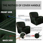 ANARACHON Recliner Chair Covers Leather Like, 4 Pieces Recliner Cover - Image 6