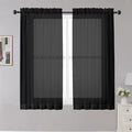 Black Sheer Curtains, Bedroom by OWENIE