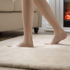 Ashler Faux Fur Rug, Ultra Soft Faux Rabbit Fur, 6 x 9 Feet Rectangle, Machine - Image 5