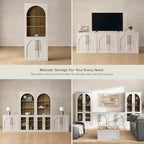 mopio Blake Storage Cabinet, Small Modular Accent Display Sideboard Buffet - Image 7