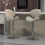 civama Bar Stools Set of 2 for Kitchen Counter, Adjustable Bar Height Chairs by civama