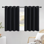 NICETOWN Black Out Kitchen Window Curtains Over Sink, Grommet Blackout Window by NICETOWN