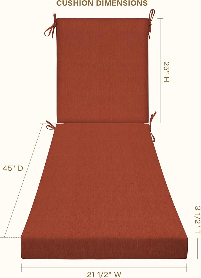 Honeycomb Outdoor Chaise Lounge Cushion - Image 2