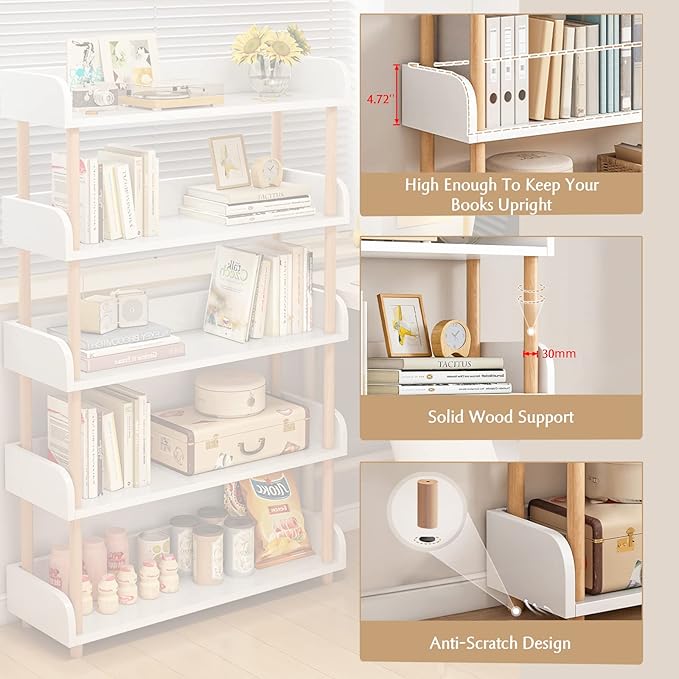 OSCHF 3-Tier Wooden Open Bookcase - Image 7