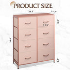 WLIVE Fabric Dresser for Bedroom, Tall Dresser - Image 3