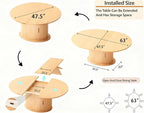 Wildhome Extendable Round Dining Table - Image 2