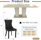 Henf 9 Pieces Extendable Dining Table Set - Image 3