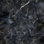 HOMETITUTE Black Marble Wallpaper Peel and Stick Dark Stone Pattern 118.1x17.7 - Image 2
