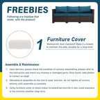 Rattan Star Outdoor Couch 3 Seater Sofa Outdoor Furniture Deep Seat High - Image 5