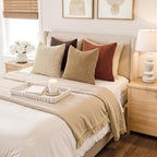 Topfinel 20x20 Decorative Pillow Covers Set of 4 Rustic Modern Soft Corduroy - Image 4