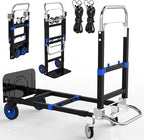 Black Convertible Hand Truck Dolly Cart by NEBICALS
