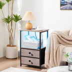 LOAKEKEL Night Stand Set 2, LED Nightstand - Image 8
