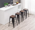 HAOBO Home 26" Backless Metal Counter Stool Height Bar Stools Barstools - Image 9