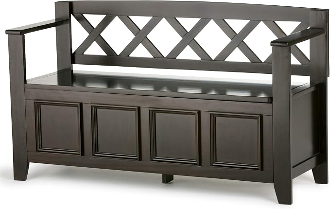 SIMPLIHOME Amherst Entryway Storage Bench - Image 10