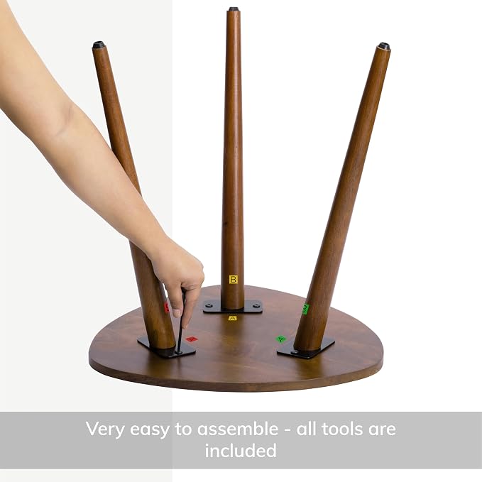 MH London Bond Wooden Triangle End Table - Image 6