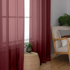Simplebrand Red Sheer Panles 72 Inches Long 2 Panels - Image 7