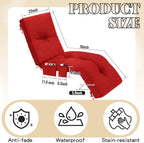 Kigley Outdoor Chaise Lounge Cushions - Image 2