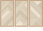 IARTTOP Large Boho Wooden Wall Art 16x32 Inch Framed Mid century Modern Wood by IARTTOP