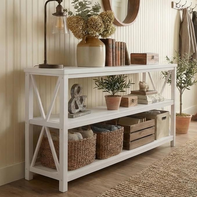 FATORRI Console Table for Entryway, Long Sofa Table - Image 3