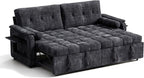Convertible Sleeper Sofa Bed, 86 Inch Chenille Pull Out Couch - Image 11