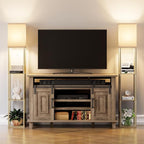 Floor Lamp with Shelves for Living Room Natural Wood, Shelf Floor Lamp with 3 - Image 8