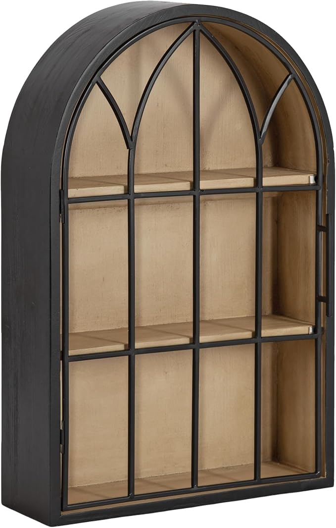 Kate and Laurel Megara Decorative Wooden Hanging Arched Wall Cabinet by KateandLaurel