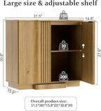 Brafab Buffet Cabinet, 94.5" Modern Farmhouse Accent Sideboard Cabinet - Image 2