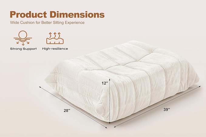 Bean Bag Pouf Ottoman, Foot Stool, Foot Rest - Image 2