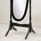 Roundhill Furniture Traditional Queen Anna Style Wood Floor Cheval Mirror - Image 3