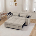 oaaktu Large Size Convertible Sleeper Sofa Bed, Polka dot Velvet Pull Out Futon by Unknown