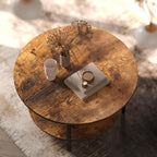 FABATO Round Lift Top Coffee Table - Image 6