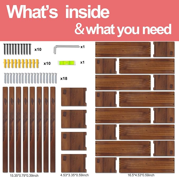 Fixwal Nursery Book Shelves, 32 Inch Floating Bookshelves - Image 8