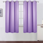 Lavender Blackout Curtains 42 x 63 Inch Length/Set of 2 Curtain Panels/Thermal by Lemomo