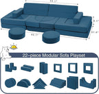 Edbuosy 22Pcs Modular Kids Play Couch - Image 2