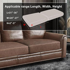 ANARACHON Leather Look Couch Cushion Covers Sofa Seat Slipcovers Sets Couches - Image 3