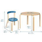 ECR4Kids Bentwood Table and Curved Back Chair Set, Kids Furniture, Contemporary - Image 2