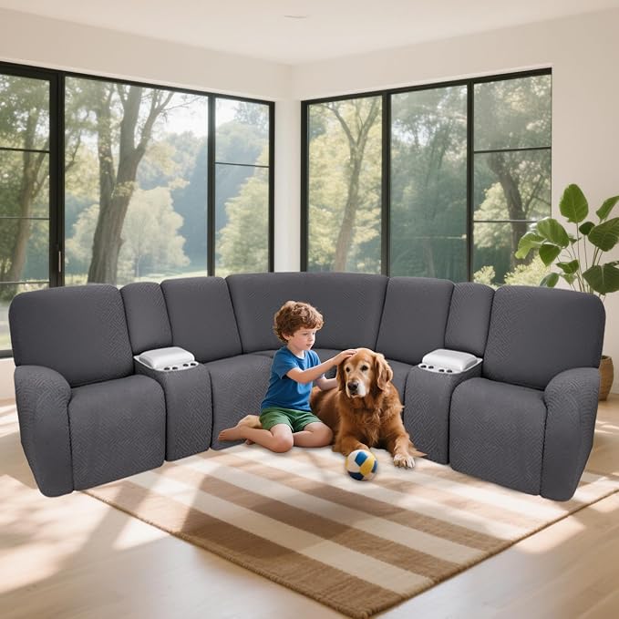 100% Waterproof Sectional Recliner Couch Covers - Image 2