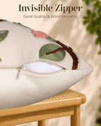 Embroidered Throw Pillow Covers 18x18 Inch, Bird Lemon | Decorative Pillow - Image 3