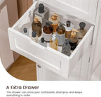 Iwell 67" Tall Bathroom Cabinet, Storage Cabinet - Image 5