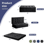 MAXYOYO 6" Folding Sofa Bed for Floor, Tufted Tri-Fold Floor Mattress - Image 2
