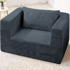 Futon Sofa Bed with Pillow, 3-in-1 Sleeper Sofa Bed with Removable Cover - Image 2