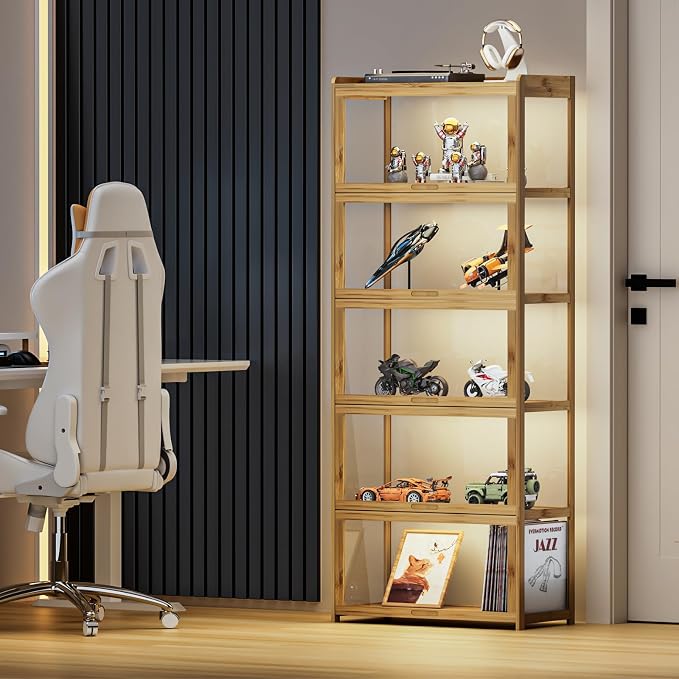 MoNiBloom 67.5" Curio Display Cabinet - Image 2